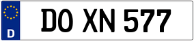 Truck License Plate